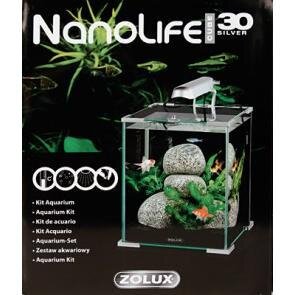 Nanolife Zolux, cubetto 30 litri LED, Nero – Exoticastore