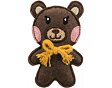 BEAR - medvěd, šustící hračka pro kočky s katnipem 10cm