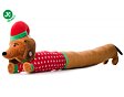 Plyšový jezevčík XL X-Mas extra dlouhý 96 cm