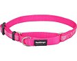 Red Dingo obojek polostahovací se vzorem 41 - 62 cm - Paw Impressions Hot Pink