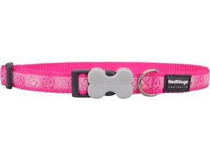 Red Dingo obojek se vzorem 41 - 63 cm - Paw Impressions Hot Pink