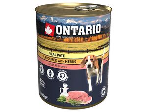 ONTARIO konz. Dog Veal Pate Flavoured with Herbs 800 g