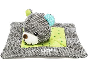 Trixie JUNIOR plyšový čtverec s medvědí hlavou 13x13 cm