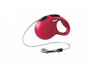 Flexi New Classic Cord (lanko), velikost XS 3m/8kg červená