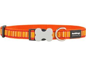 Red Dingo obojek se vzorem 41 - 63 cm, šířka 25 mm - Lotzadotz Orange