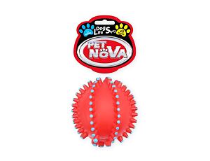 Pet Nova - Dentální míček s ostny červený 10,5cm