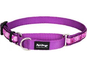 Red Dingo obojek polostahovací se vzorem 30 - 44 cm - Breezy Love Purple