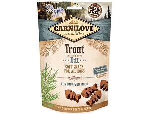 CARNILOVE Dog Semi Moist Snack Trout enriched with Dill 200 g