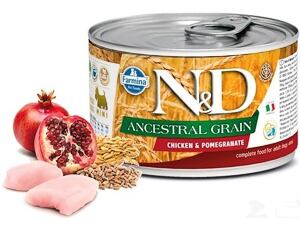 N&D DOG LOW GRAIN Adult Chicken & Pomegranate Mini 140g