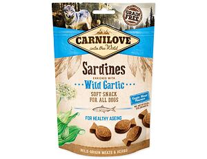 CARNILOVE Dog Semi Moist Snack Sardines enriched with Wild garlic 200 g