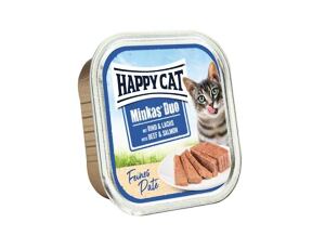 Happy Cat Minkas Duo - Hovězí & Divoký losos 100 g