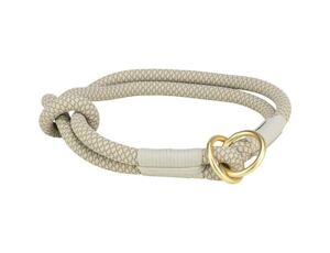 Trixie Soft Rope kulatý polostahovací obojek, šedá/světlešedá