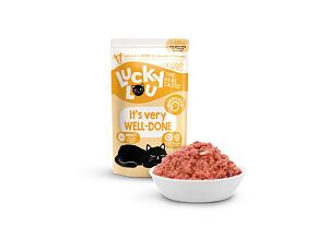 Lucky Lou Sterilized s drůbežím a hovězím masem 125 g