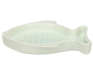 Flamingo Keramická miska  pro kočky Fishie zelená 200ml
