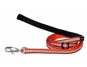 Red Dingo vodítko reflexní malé 1,8 m – oranžové