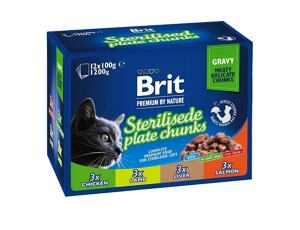 Brit Premium Cat Sterilised Multipack 12x100 g