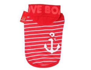 Puppia LOVE BOAT MIKINA - červená XXL