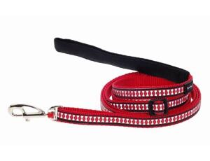Red Dingo vodítko reflexní malé 1,8 m – červené