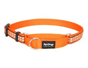 Red Dingo obojek polostahovací reflexní 41 - 62 cm - oranžový