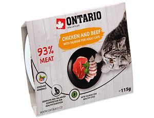 ONTARIO vanička - s kuřecím a hovězím 115 g