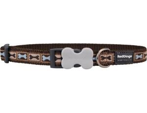 Red Dingo obojek se vzorem 24 - 37 cm, šířka 15 mm - Bone Yard