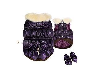 Vesta pro psy Pretty Pet Diamond Bow - fialová