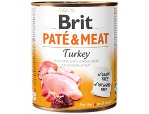 Brit Dog konz Paté & Meat Turkey 800 g