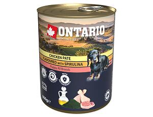 ONTARIO konz. Puppy Chicken Pate Spirulina And Salmon Oil 800 g