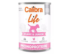 Calibra Dog Life konz. Puppy&Junior Chicken&rice 400 g