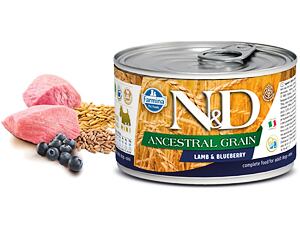 N&D DOG LOW GRAIN Adult Lamb & Blueberry Mini 140g