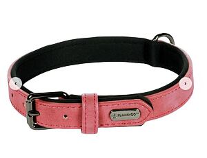 Flamingo Obojek podšitý neoprenem červený
