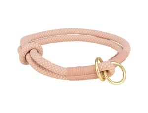 Trixie Soft Rope kulatý polostahovací obojek, růžová/světlerůžová
