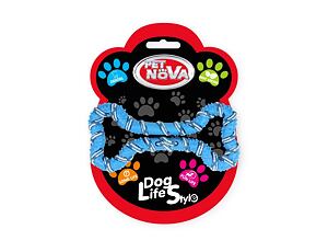 Pet Nova - Kost omotaná lanem modrá