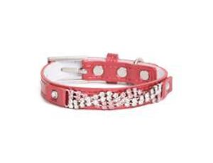 Puppy Angel obojek Wavy Crystal - červený