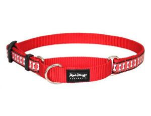 Red Dingo obojek polostahovací reflexní 30 - 44 cm - červený