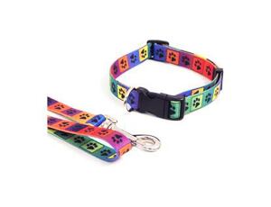 Obojek duha s tlapkami 45,7 - 71,1 cm x 2,5 cm
