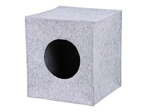 Trixie ANTON filcová krabice/jeskyně pro kočku, vhodné do IKEA regálu 33 cm šedá