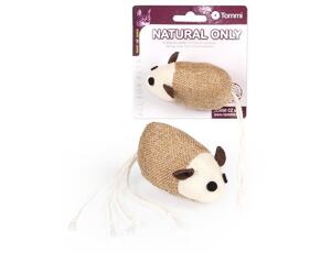 Myška Natural-hnědá s bílým ocáskem