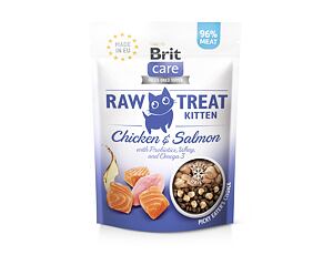 Brit Raw Treat Cat Kitten, Chicken&Salmon 40g
