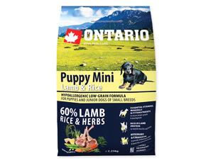 ONTARIO Puppy Mini Lamb&Rice 2,25kg