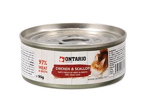 ONTARIO konzerva Chicken Pieces + Scallop 95 g