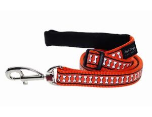 Red Dingo vodítko reflexní velké 1,8 m – oranžové