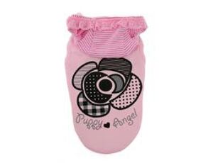 Puppy Angel Tričko s kapucí Big Rose Hoodie růžové