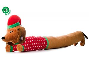 Plyšový jezevčík XL X-Mas extra dlouhý 96 cm