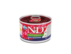 N&D DOG QUINOA Adult Weight Management Lamb & Brocolli Mini 140g