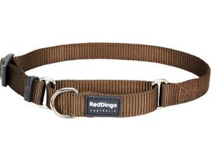 Red Dingo obojek polostahovací 41 - 62 cm - Hnědý