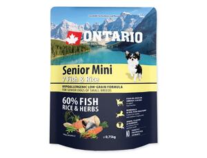 ONTARIO Senior Mini 7 Fish&Rice 750g