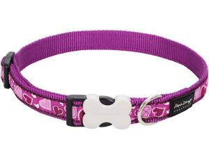Red Dingo obojek se vzorem 41 - 63 cm -Breezy Love Purple