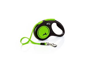 Vodítko FLEXI New Neon páska zelené M - 5 m