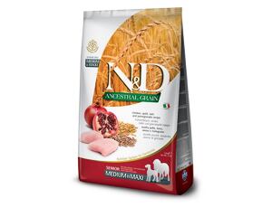 N&D LG DOG Senior M/L Chicken & Pomegranate 12kg